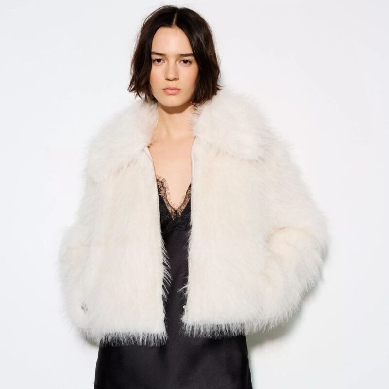 Pull & Bear - White Faux Jacket - £55.99