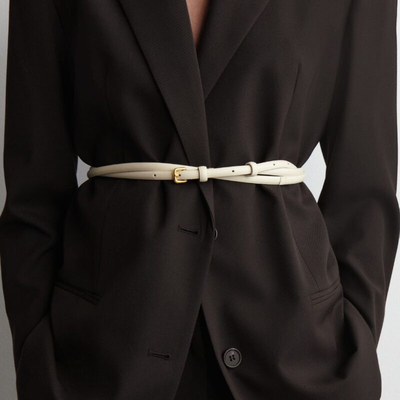 COS - Double Wrap Leather Skinny Belt - £65.00