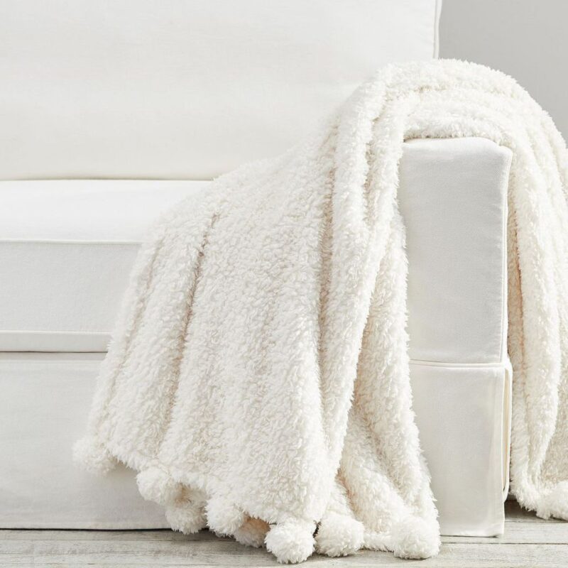 Pottery Barn - Cosy Sherpa Throw - now £34.95