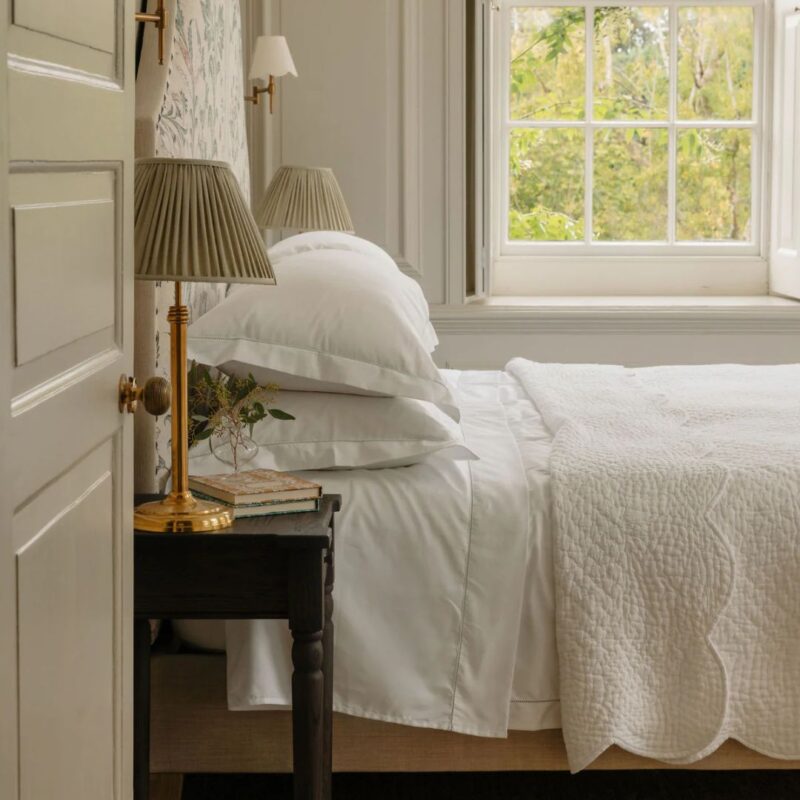 Rebecca Udall - Scalloped Quilted Cotton Bedspread - £270