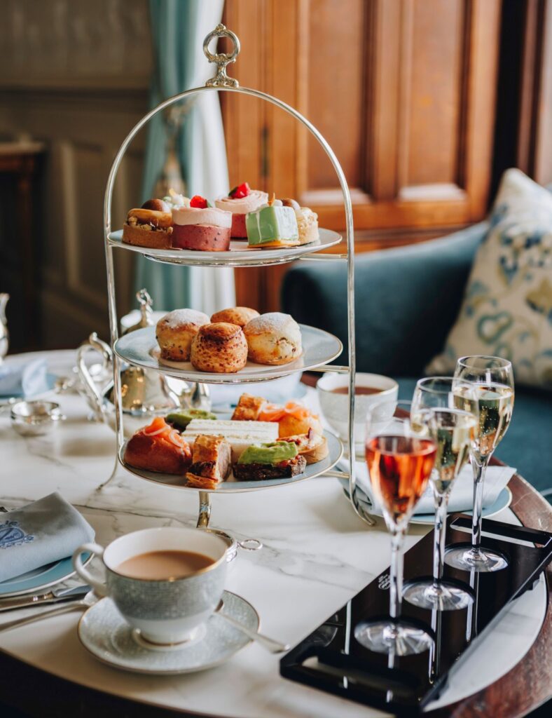 Treat your mum to this award-winning Champagne afternoon tea in Northumberland this Mother’s Day at Matfen Hall 