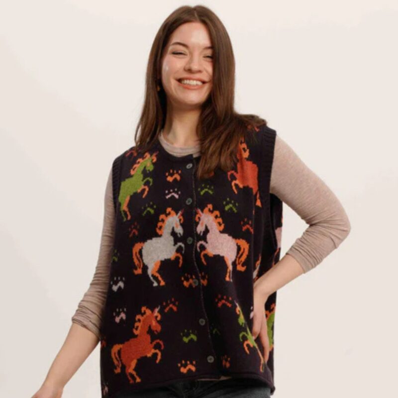 Rainbow Unicorn Knit Vest – £38.00