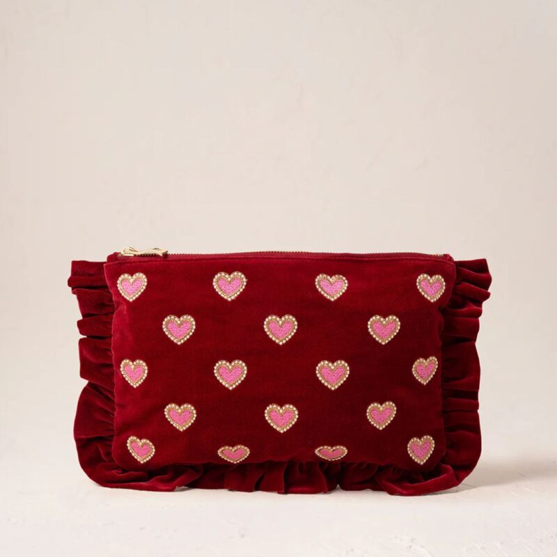 Elizabeth Scarlett - Love Hearts Frill Pouch - £38.00