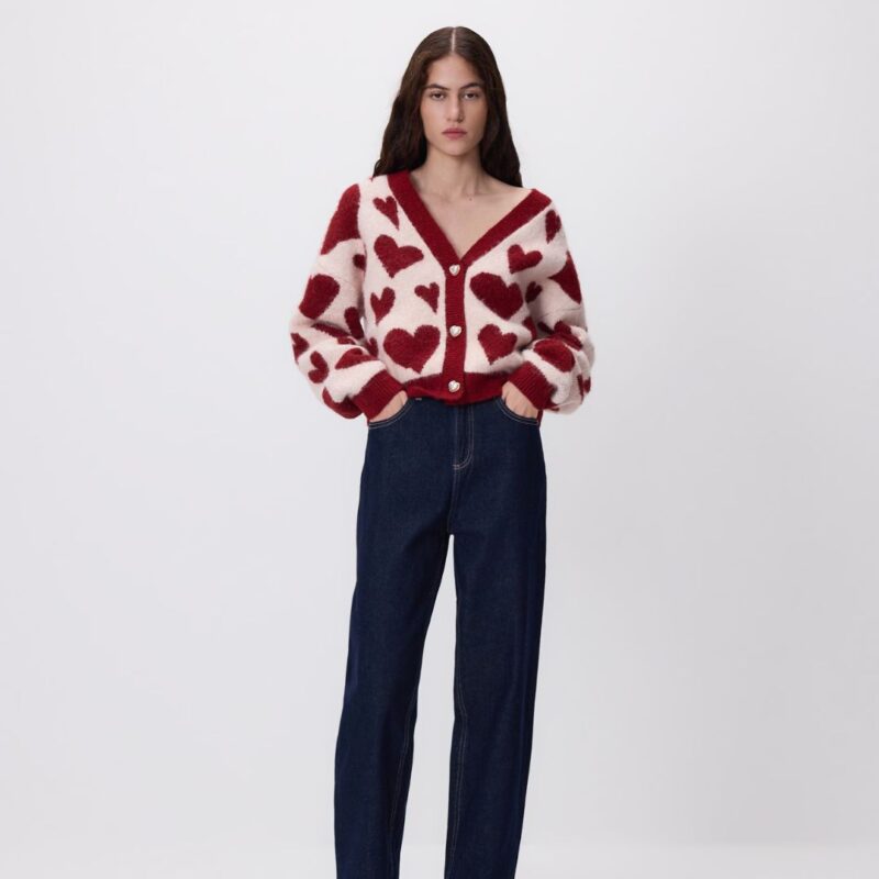 Reserved - Cardigan with Hearts - £39.99