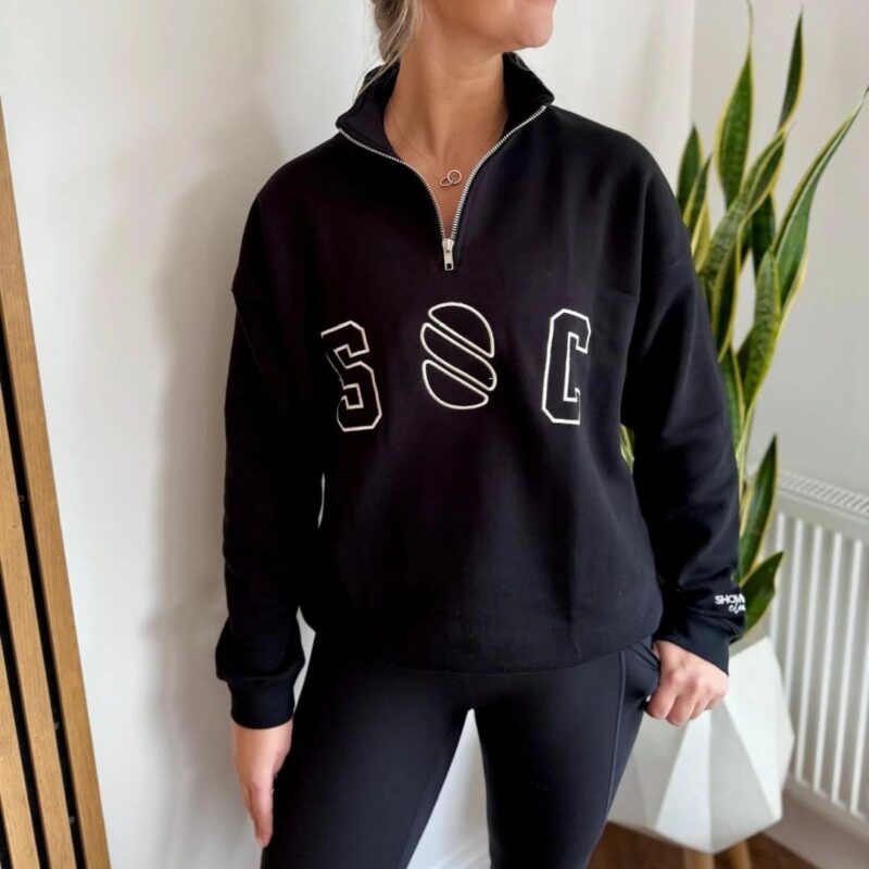 Show Up Club, Funnel Neck Half Zip - £55.00
