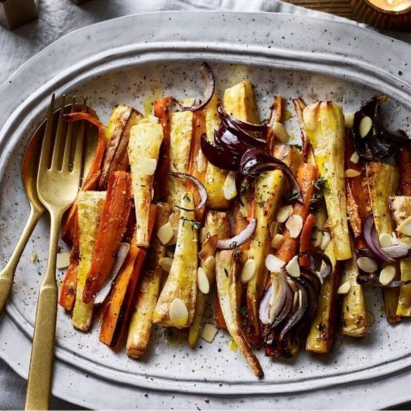 Honey and Mustard Carrots and Parsnips with Thyme and Butter - £3.99