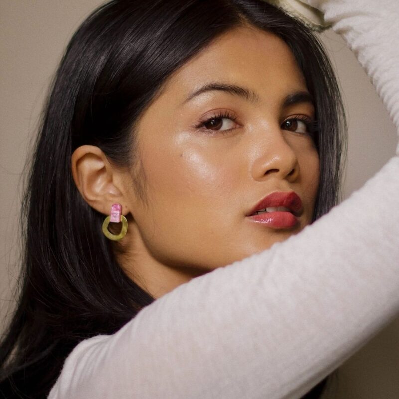 Nucasa, Brass Stud Earrings - £28.00