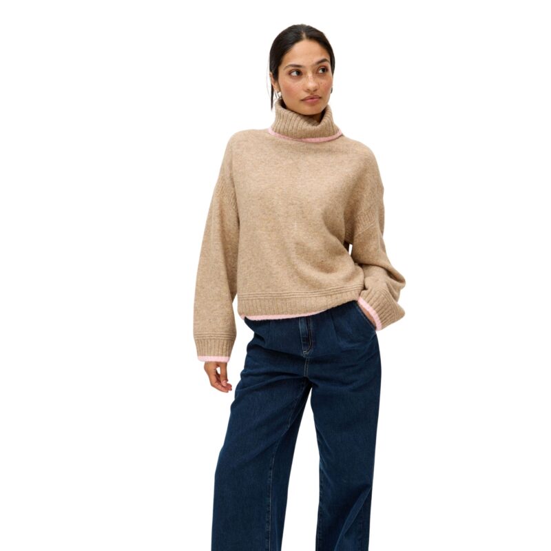 Oliver Bonas - Camel Brown Roll Neck Jumper - (was £70) now £35