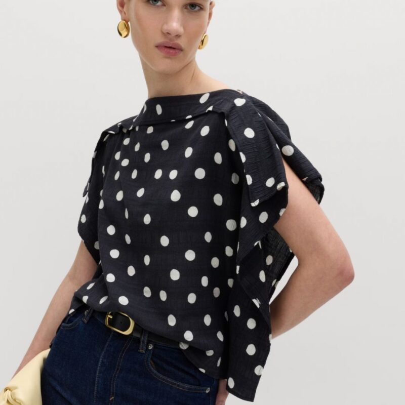 M&S - Ruffle Draped Top - £26
