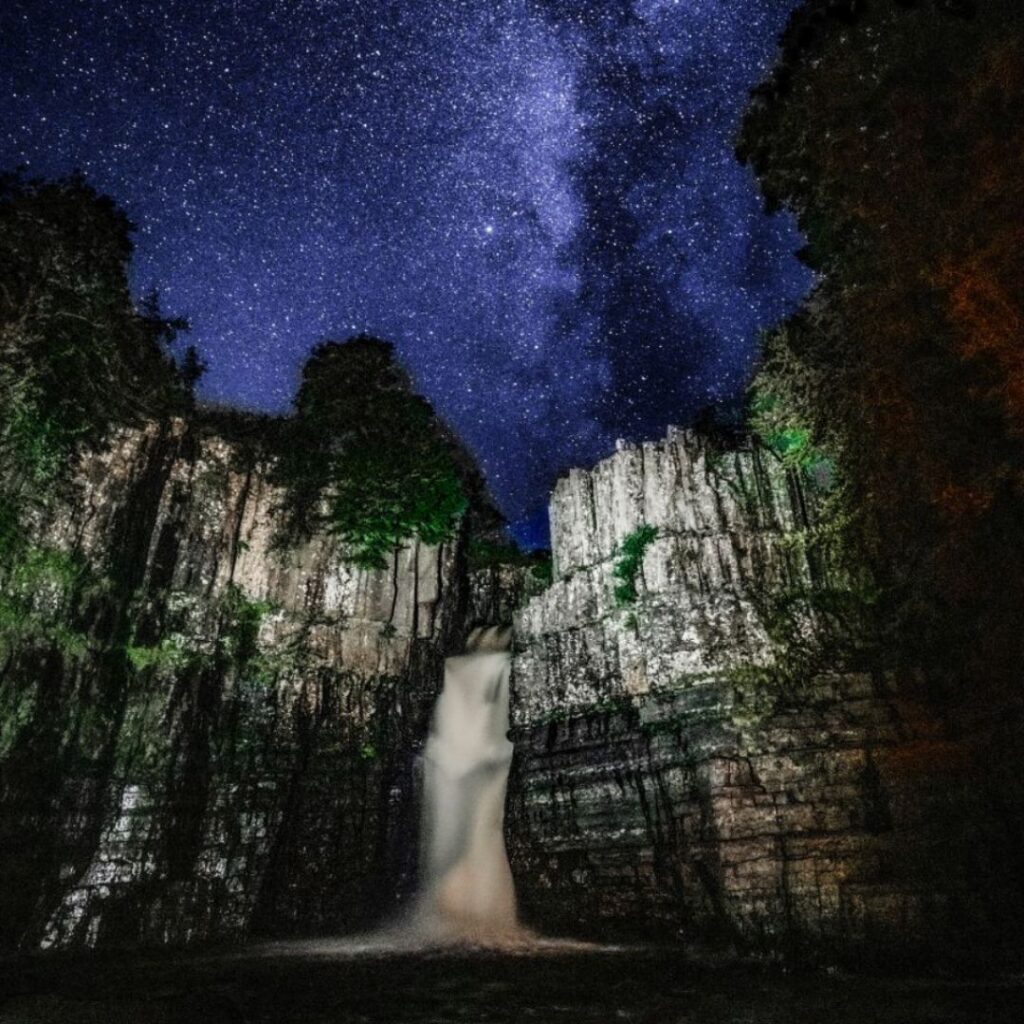 A date night that’s out of this world – new stargazing suppers at High Force Waterfall
