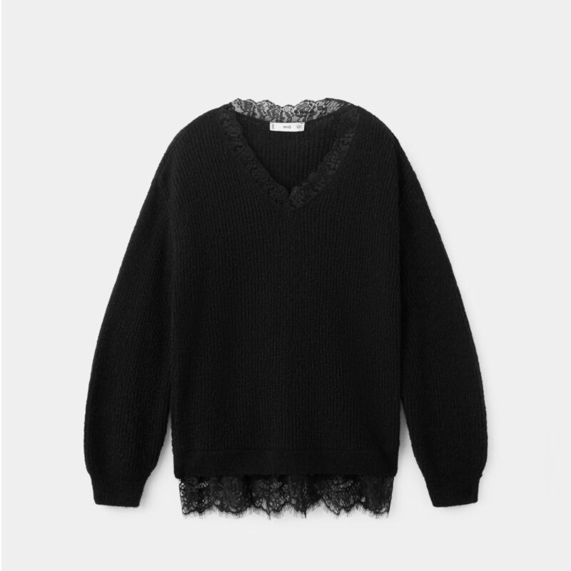 Mango - Jumper with Lace Detail - £49.99