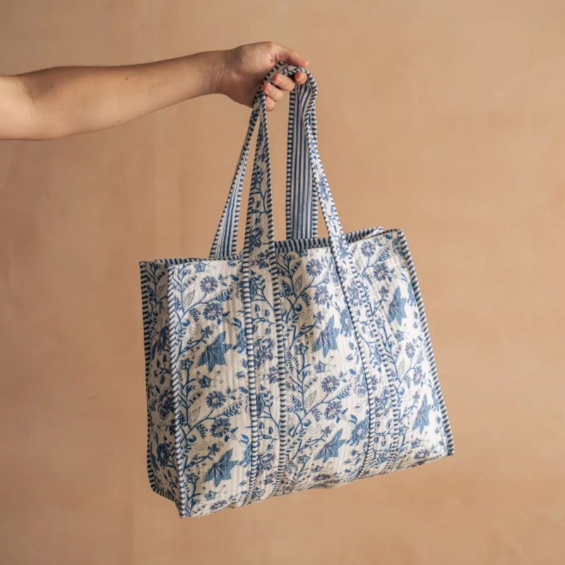 Graham & Green - Blue & White Garden Tote Bag - £35.00