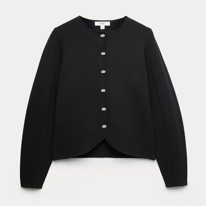 M&S - Soft Touch Waisted Fitted Cardigan - £38.50