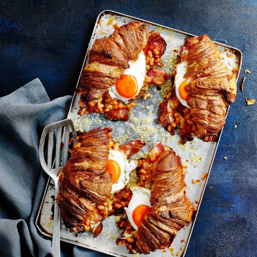 Full English croissants