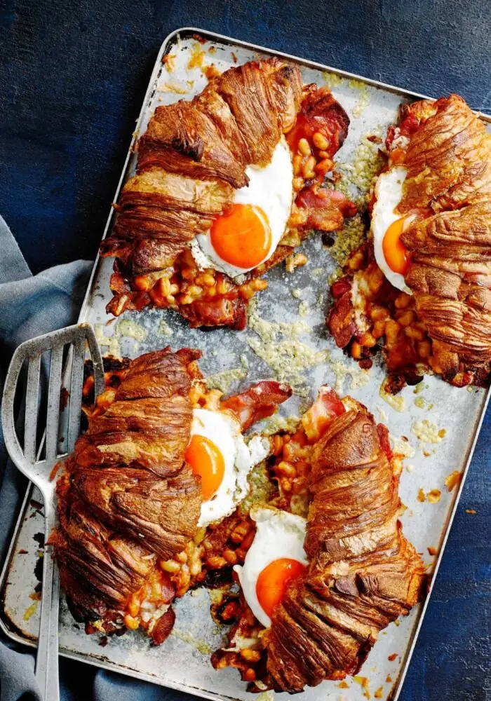 Full English croissants