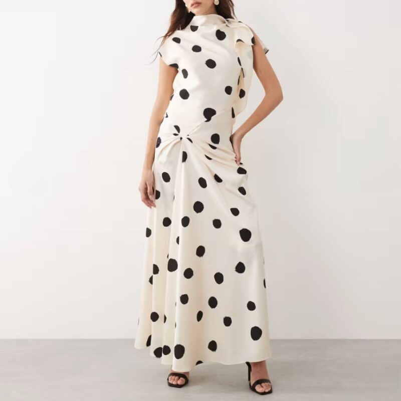 Arrange - Split Shoulder Maxi Dress