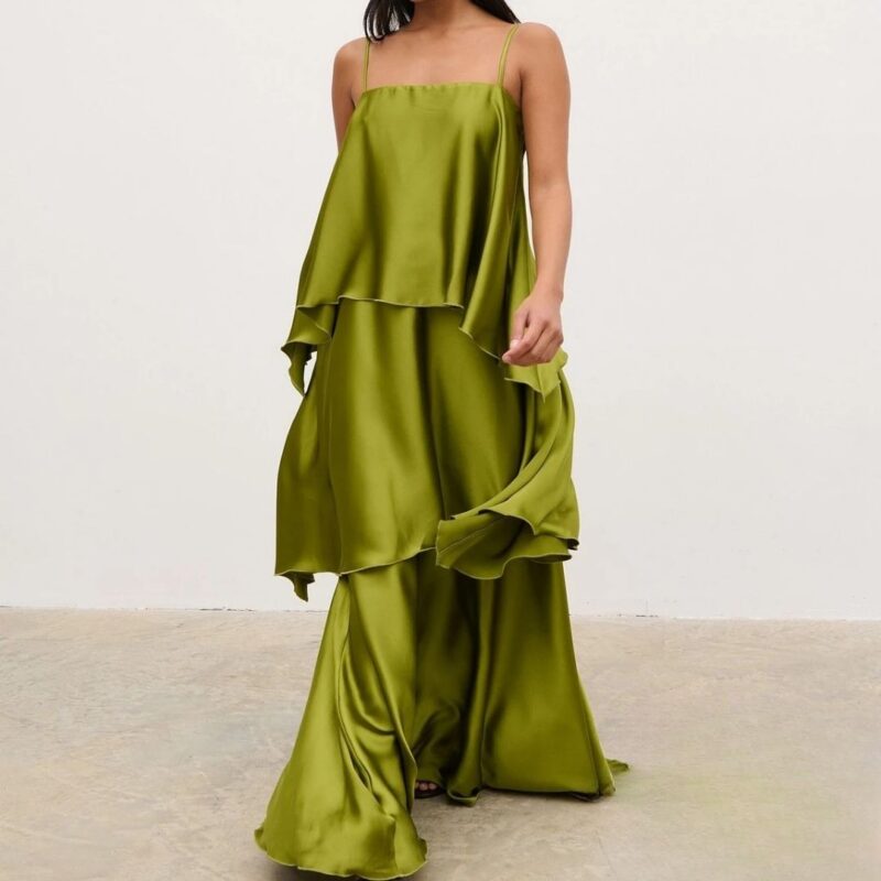 Pretty Lavish - Tove Tiered Ruffle Maxi Dress - £92.00