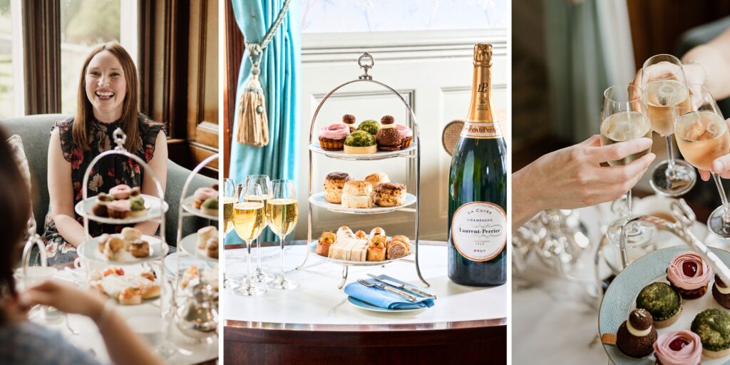 Summer afternoon tea at Matfen Hall