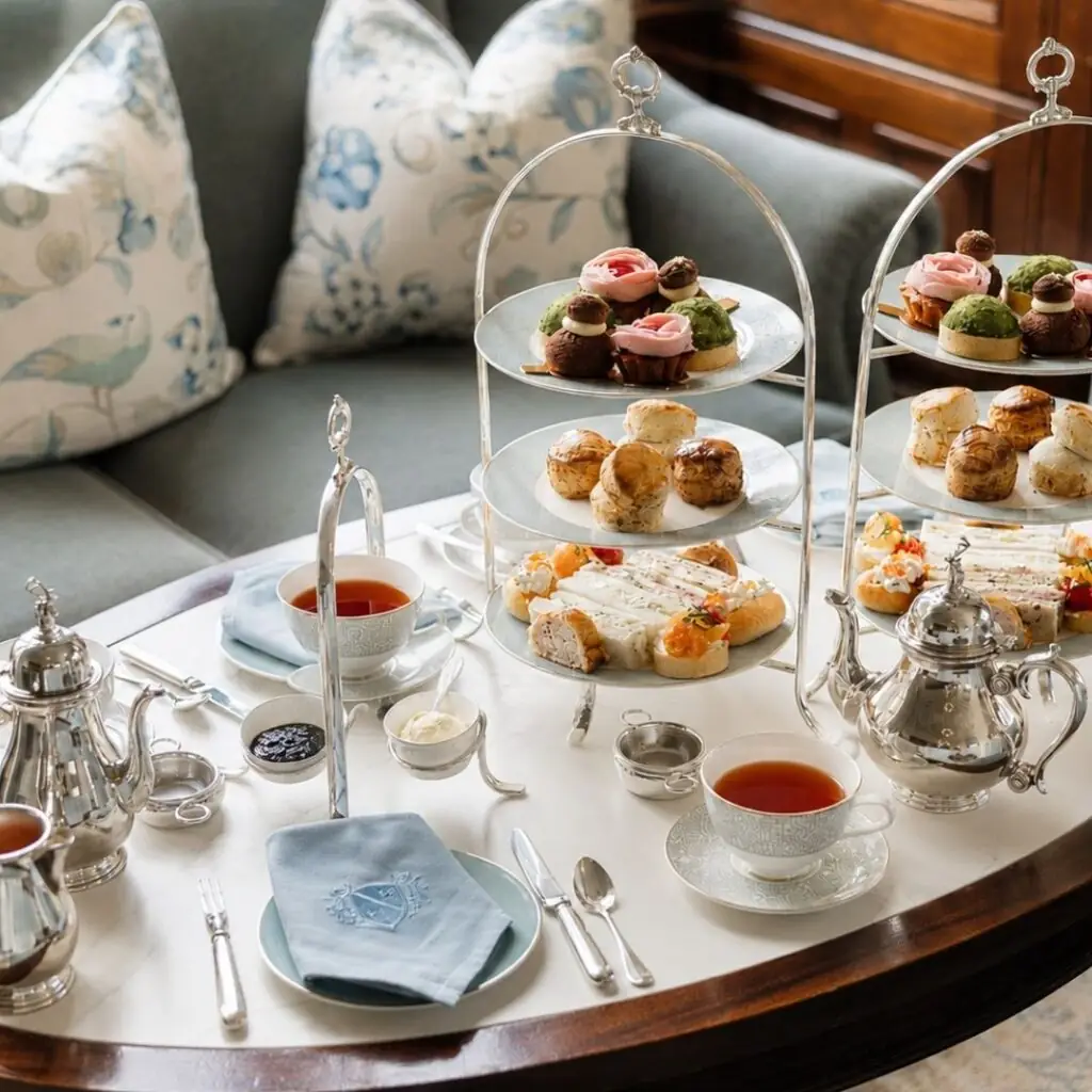 Summer afternoon tea at Matfen Hall