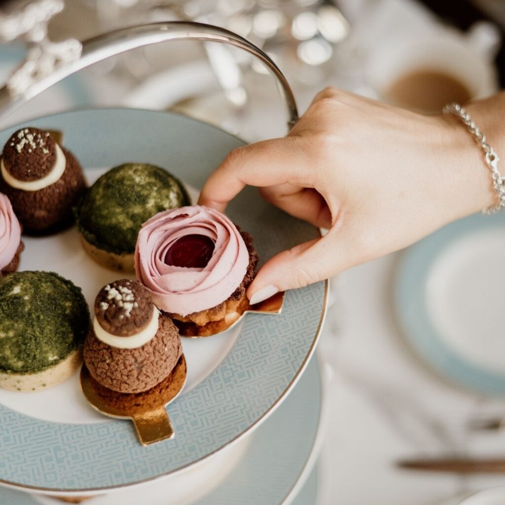 Summer afternoon tea at Matfen Hall