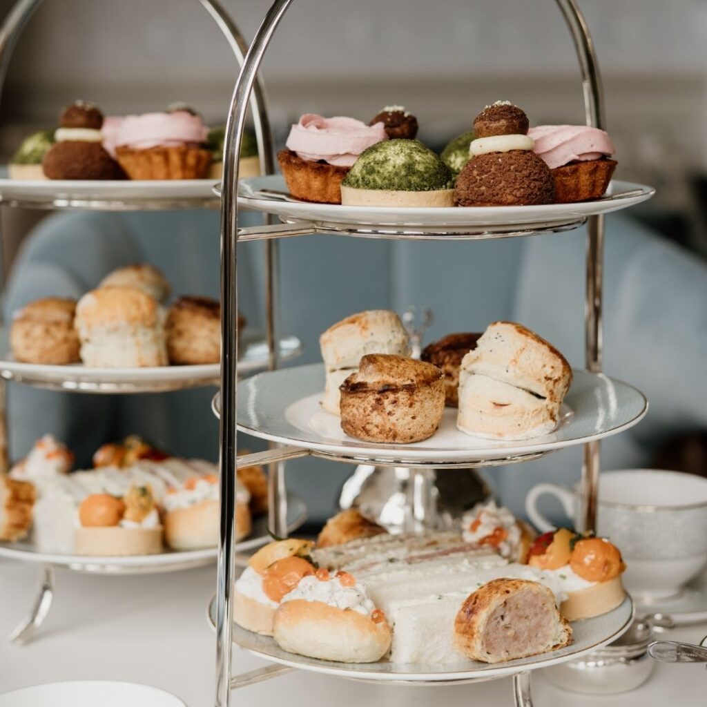 Summer afternoon tea at Matfen Hall