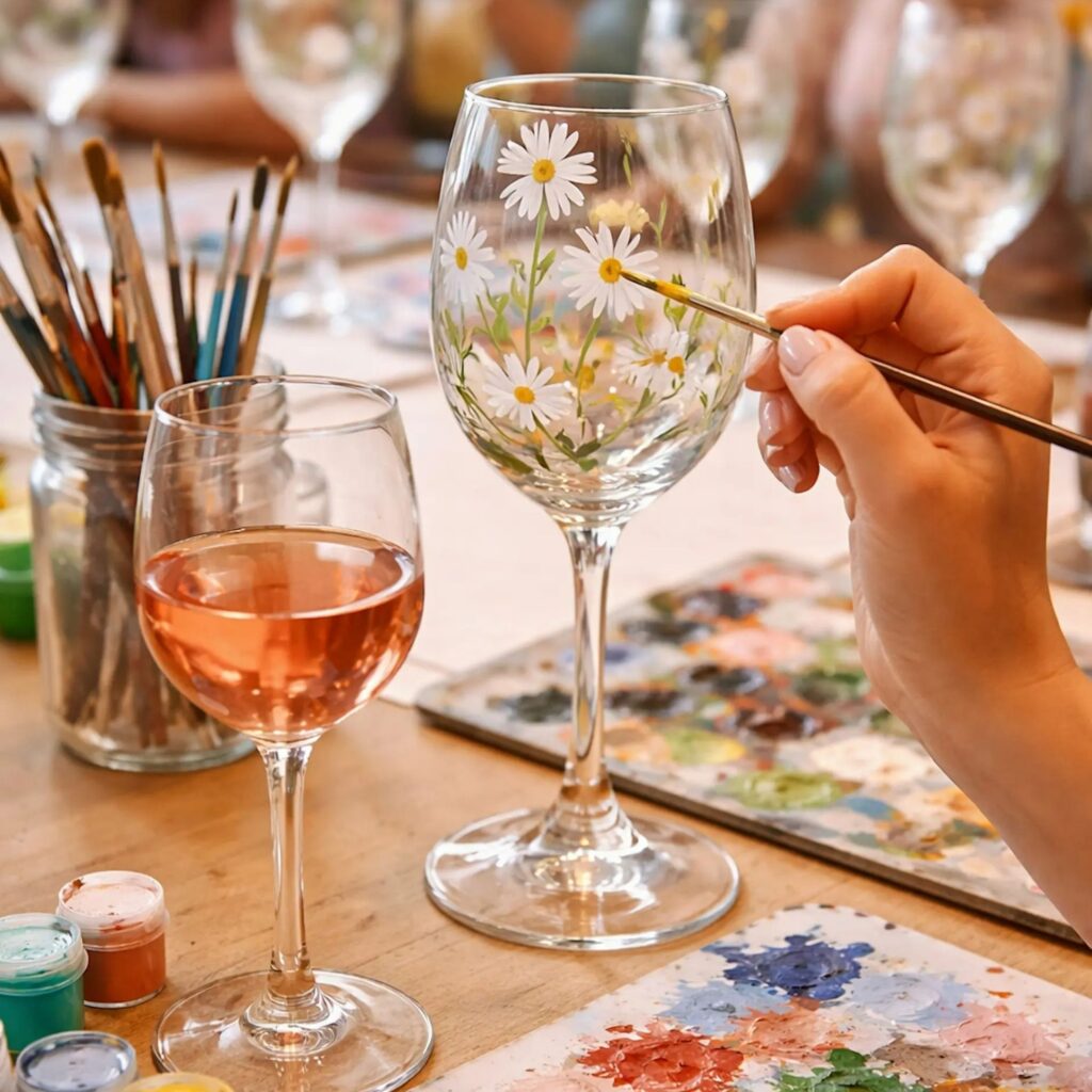 Wine Glass Paint & Sip - Earsdon