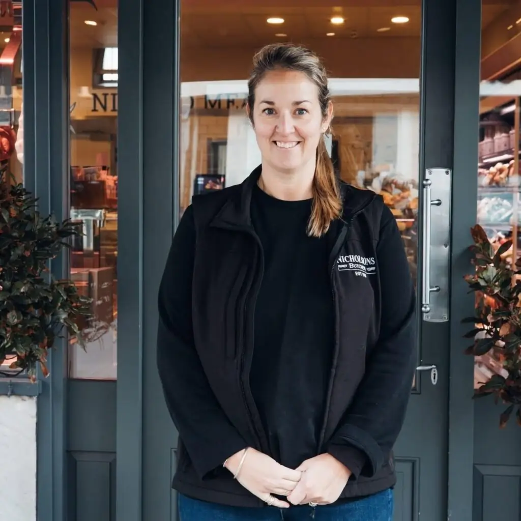 Nicholsons Butcher and Bakery Whitley Bay. Kathryn