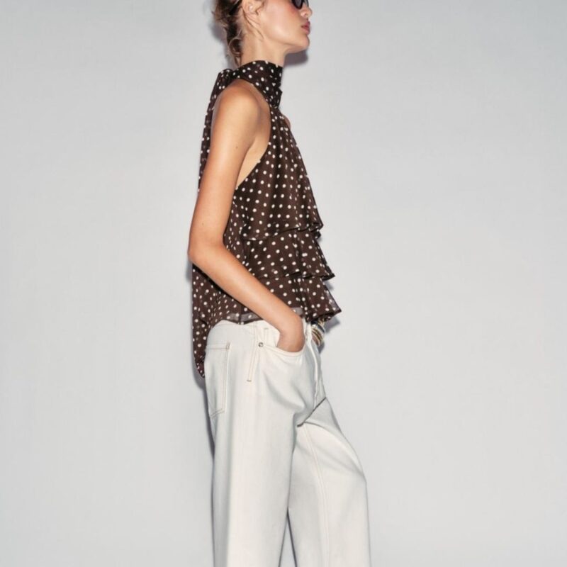 Zara - Ruffle Halter Neck Top - £25.99