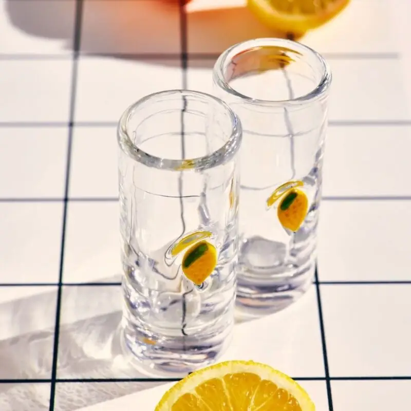 Oliver Bonas - Limoncello Clear Shot Glasses Set of Four - £28.00