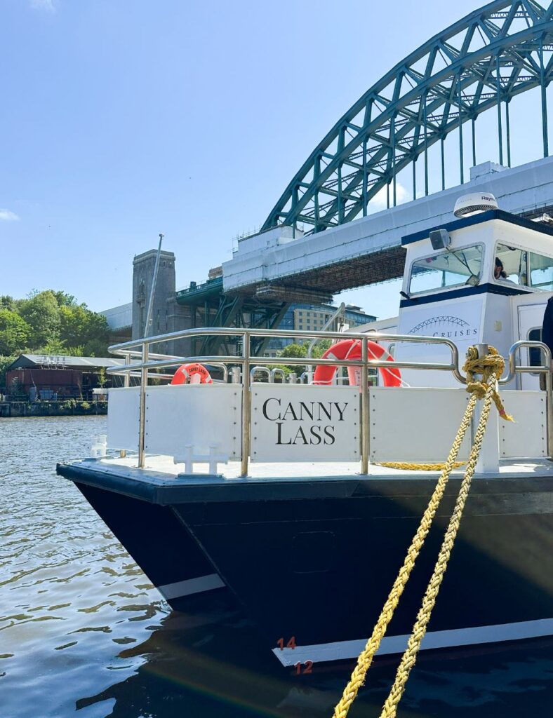The Canny Lass signage - Tyne Cruises