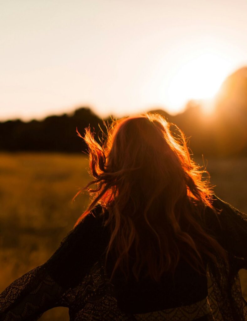 Freedom, sunset