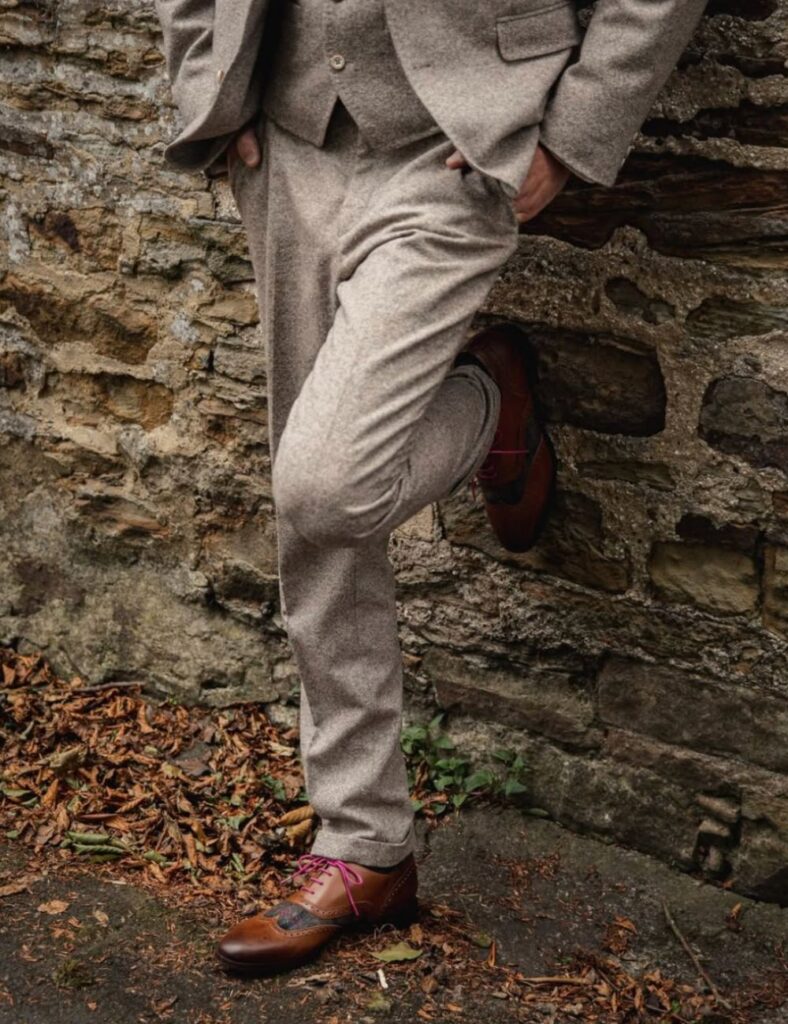 Jim Charles Brown Leather Brogues and Suit - Yorkshire