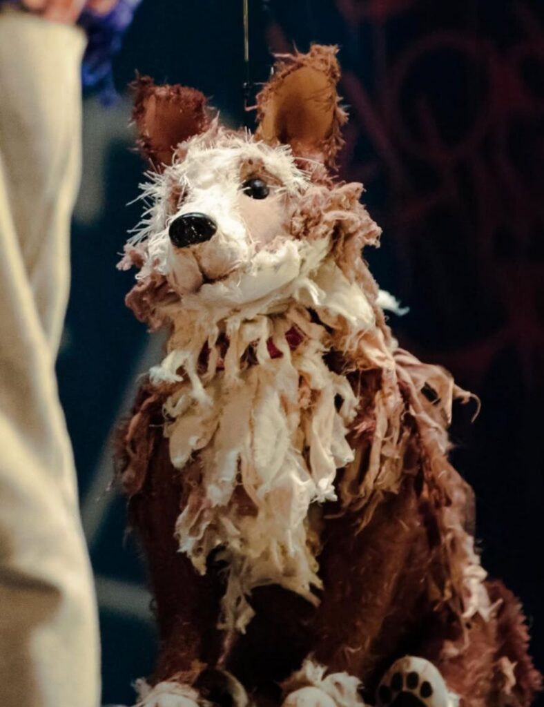 Georgia Hill - Puppeter - Rusty the Dog at Newcastle Royal Theatre