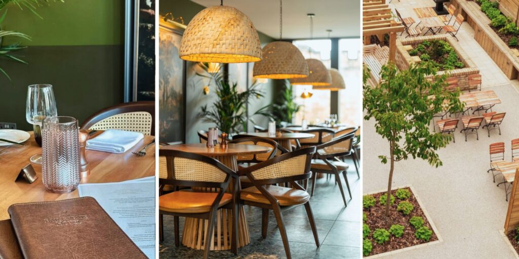 Psst, Bailiffgate Hotel’s restaurant isn’t guests – only – and there’s a suntrap courtyard too…