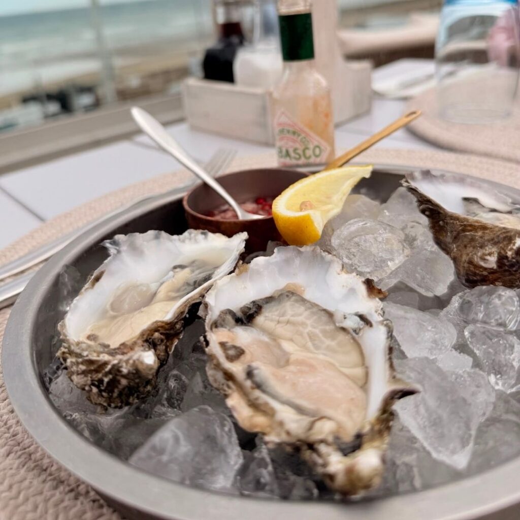 Oysters from Seaview Restaurant, Saltburn-by-the-Sea