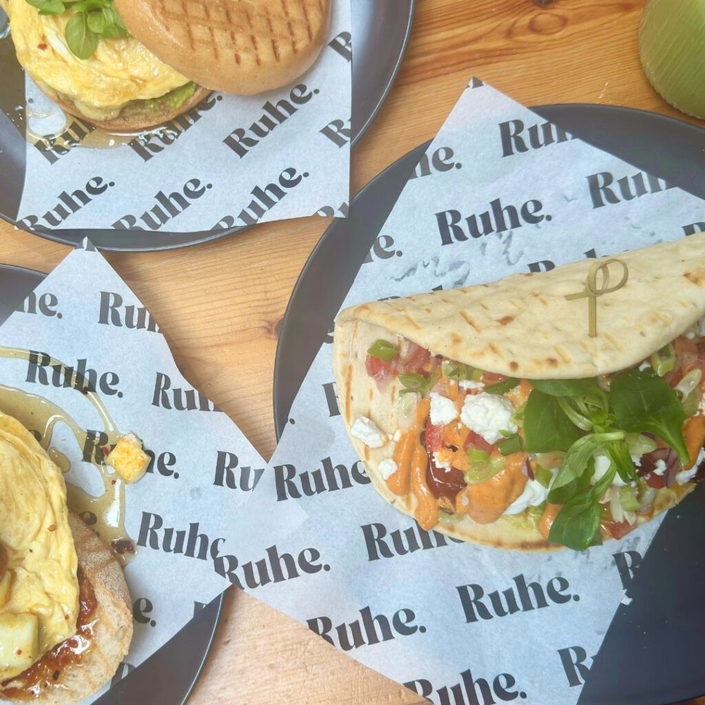 Breakfast flatbread at Ruhe, Roker