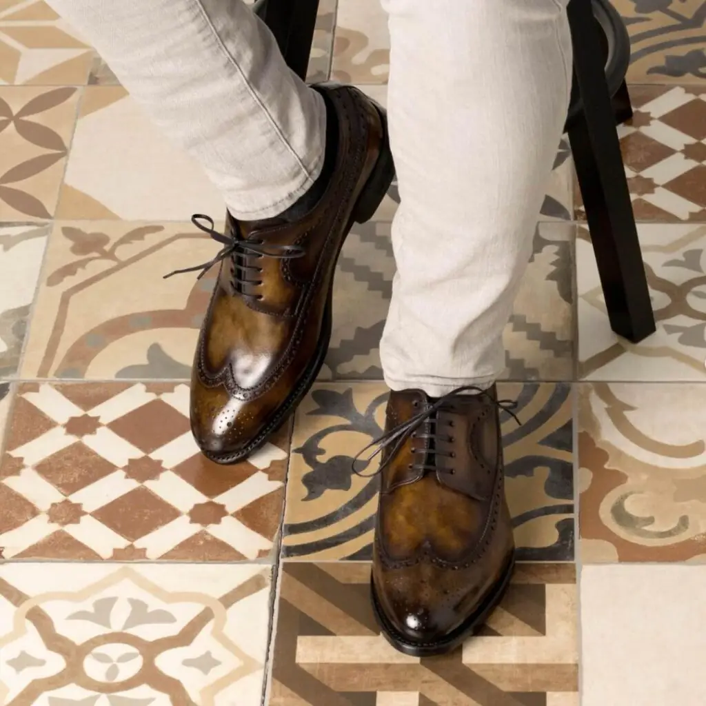 Jim Charles Brown Leather Brogues - Yorkshire