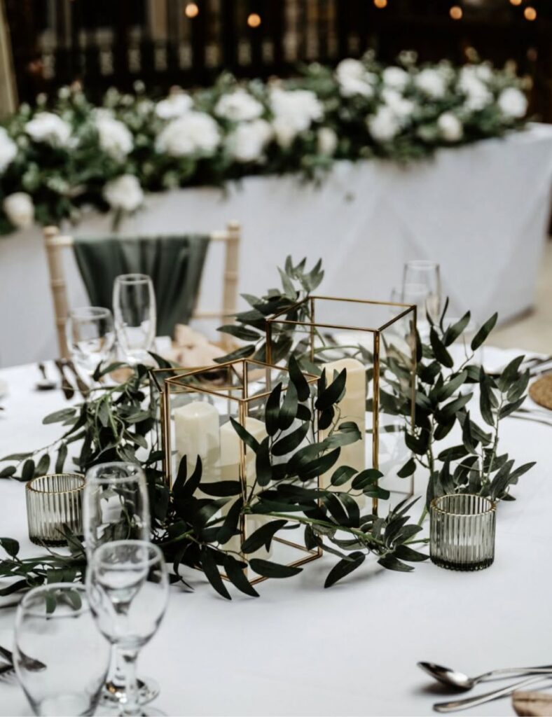 Walworth Castle, wedding venue in County Durham - Wedding Showcase centerpieces