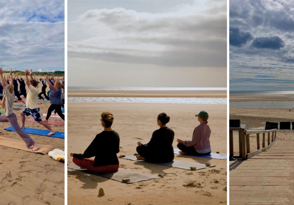 Stretch by the sea: beach yoga classes on the North East coast