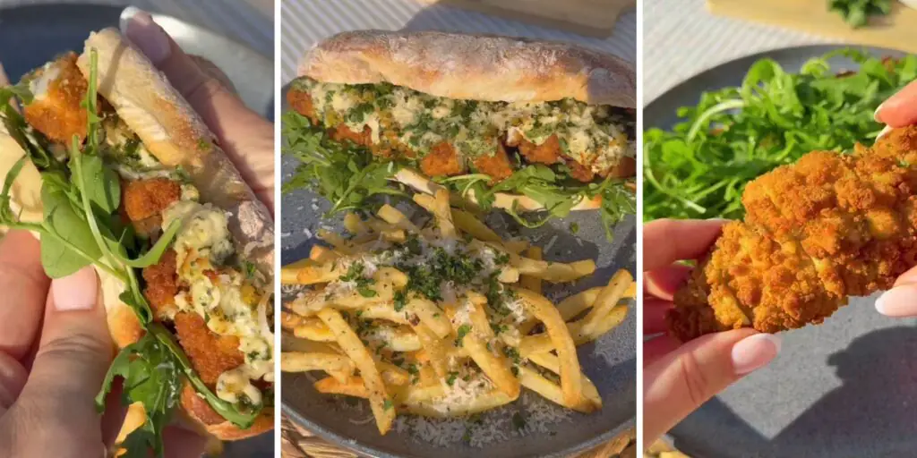How to make the viral M&S chicken Kyiv sandwich with parmesan fries