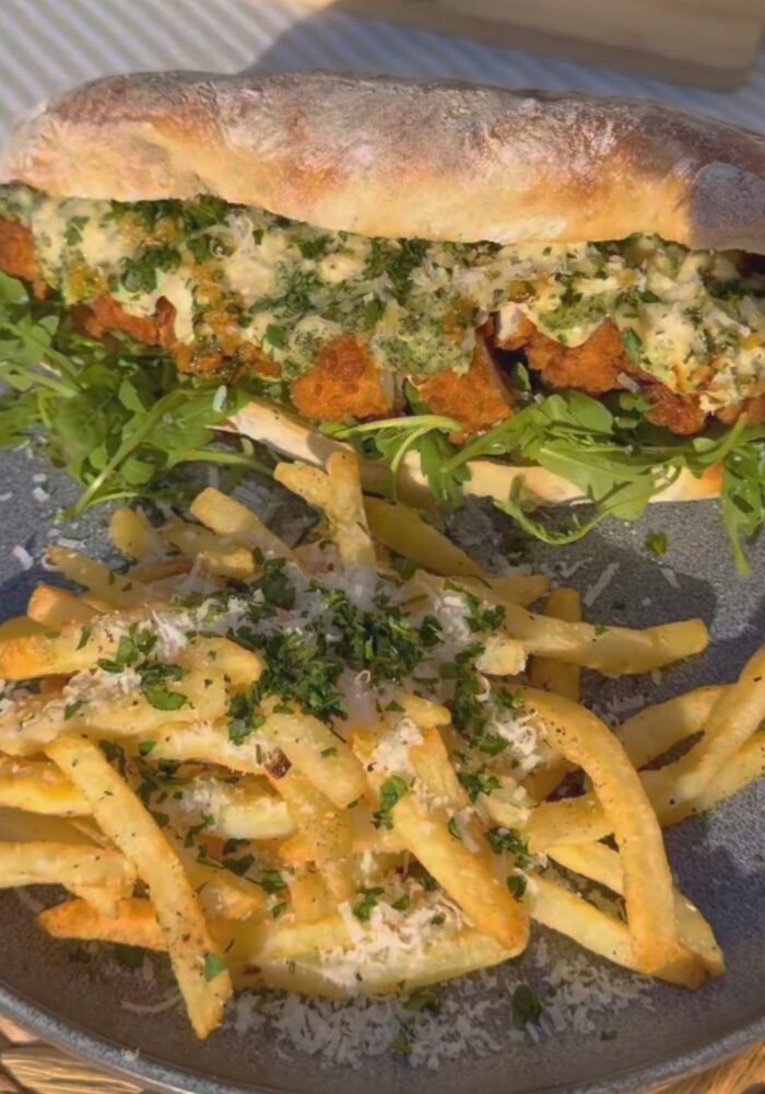 How to make the viral M&S chicken Kyiv sandwich with parmesan fries