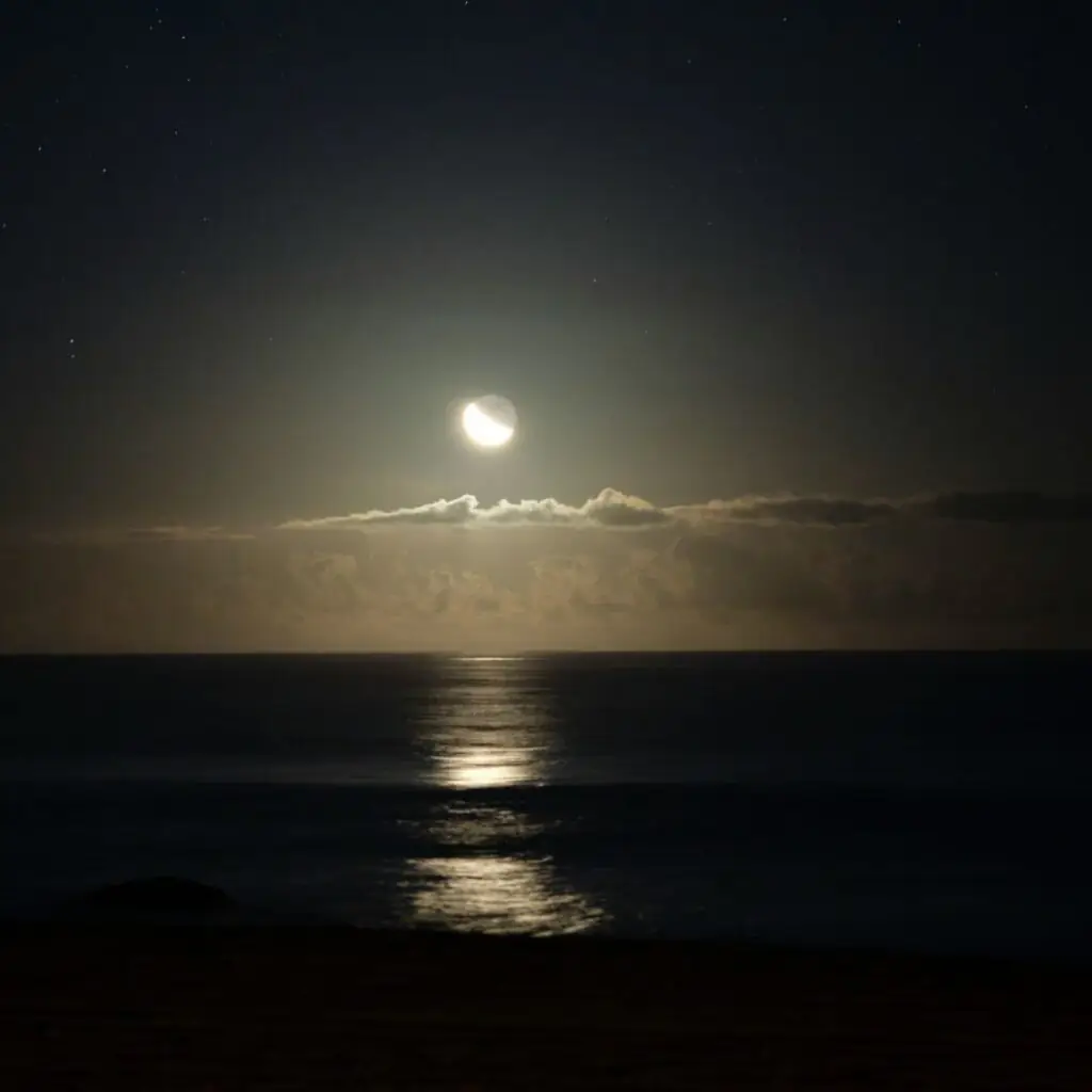 Pisces - Star Sign - Moon over the Ocean