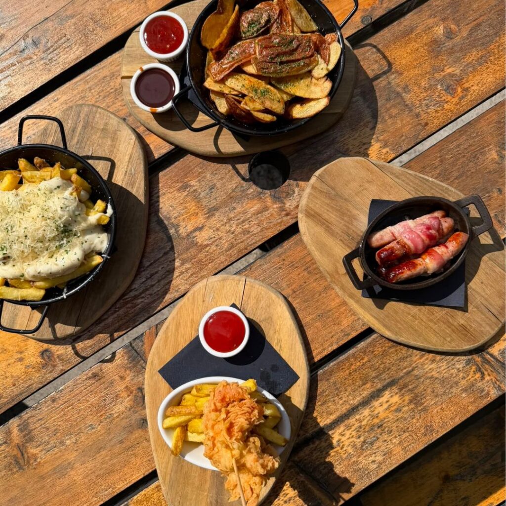 Mixed grill and cheesy chips from The Blue Bell, Sandyford