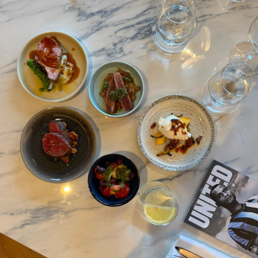 Sharing plates from Tidings, St James' Park