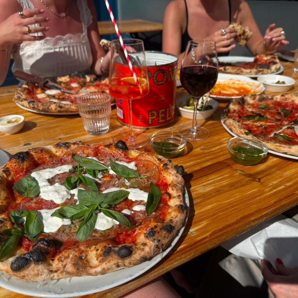 Margherita pizza from Flint