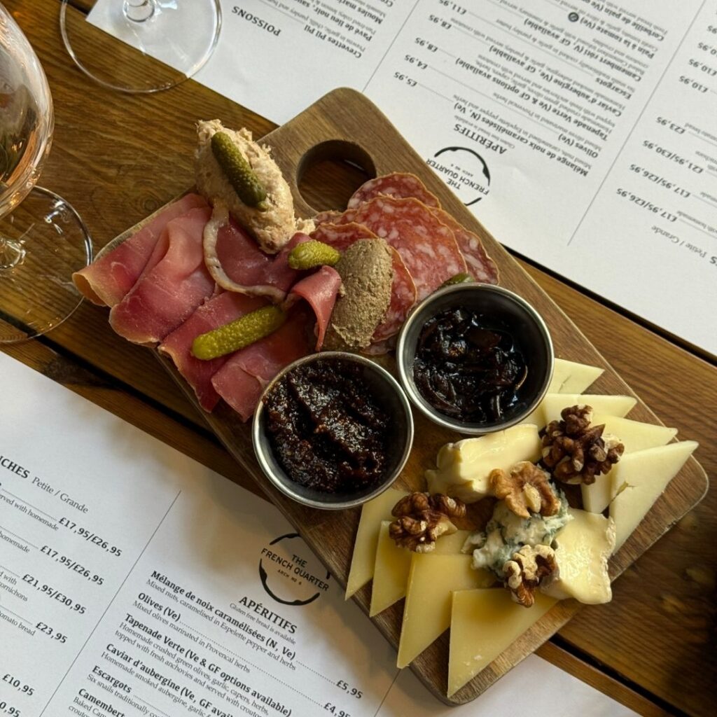 A charcuterie board from French Quarter