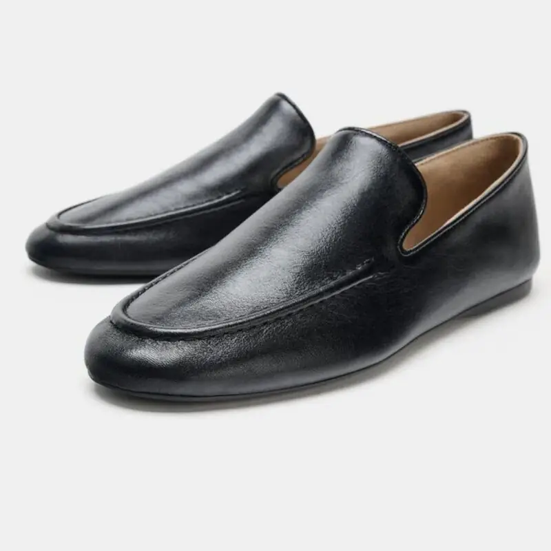 ZARA - Flat Leather Shoes - £49.99