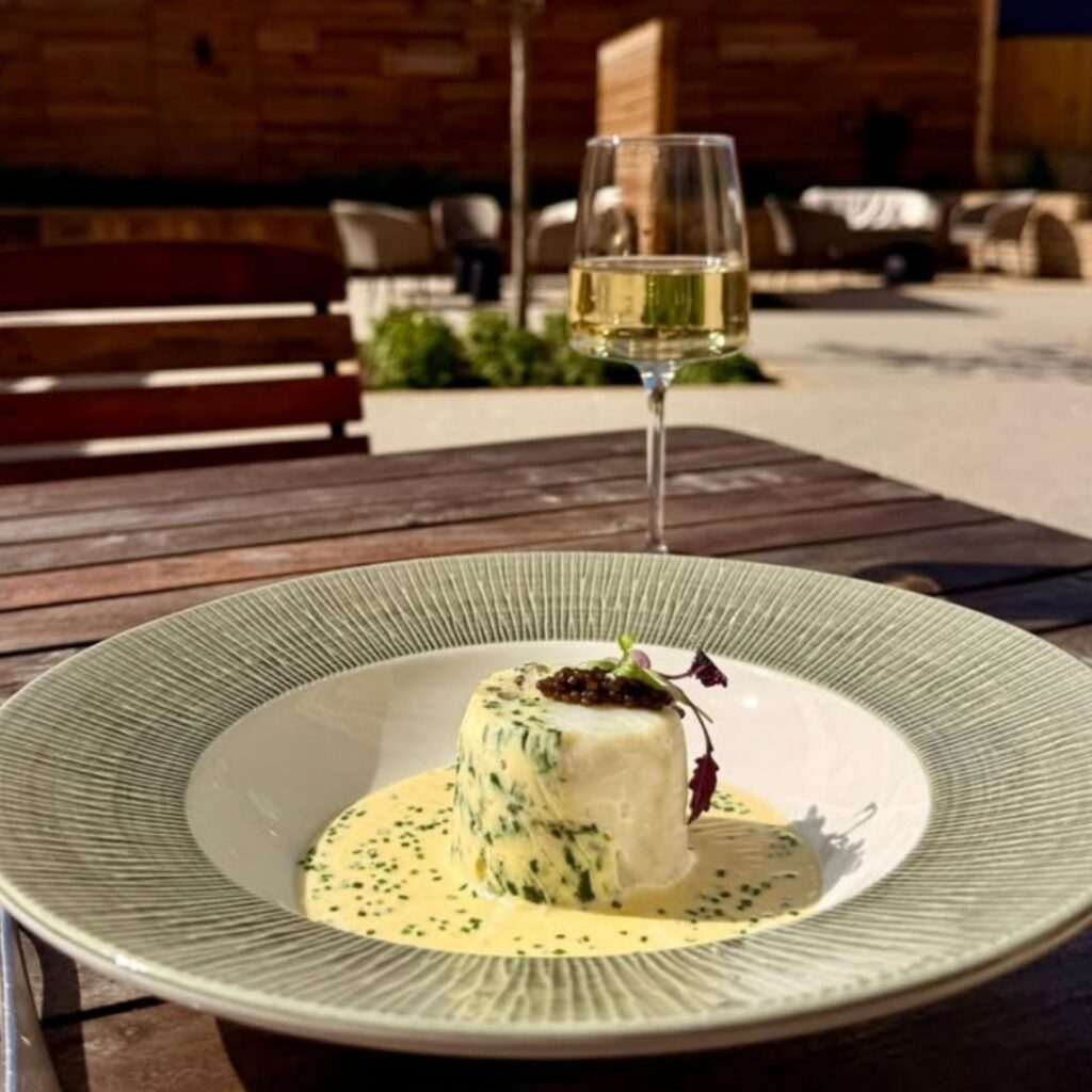 Roast Halibut at Motte & Bailey, Bailiffgate Hotel - Alnwick