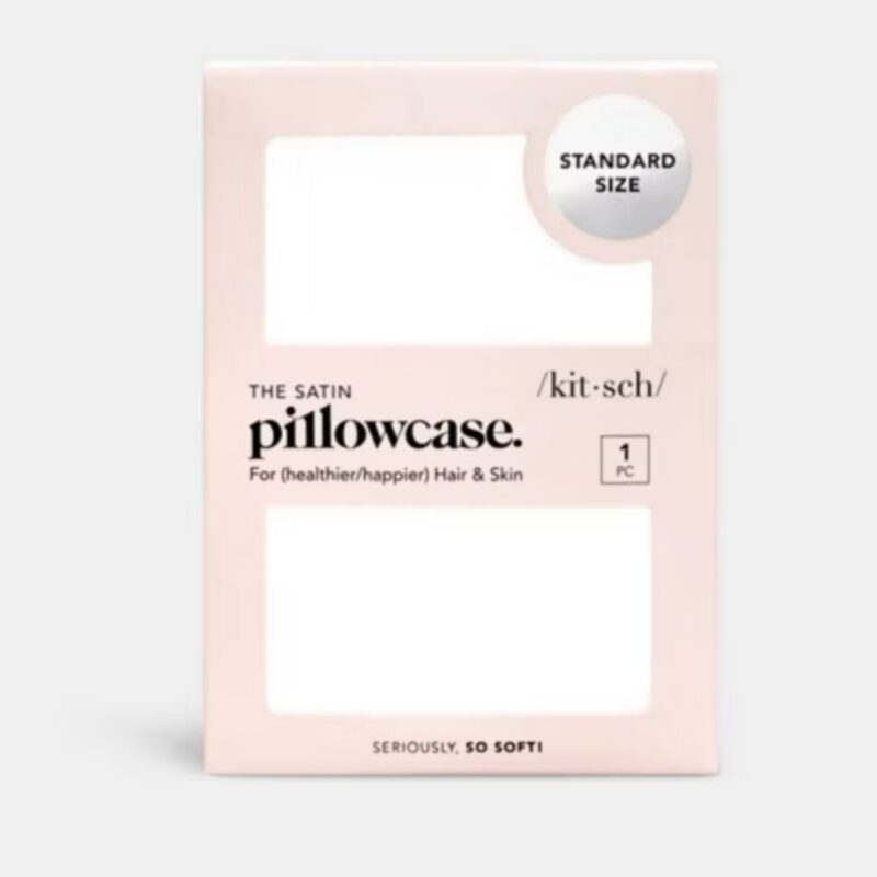 Kitsch Boxed Satin Pillowcase Ivory - £15.79