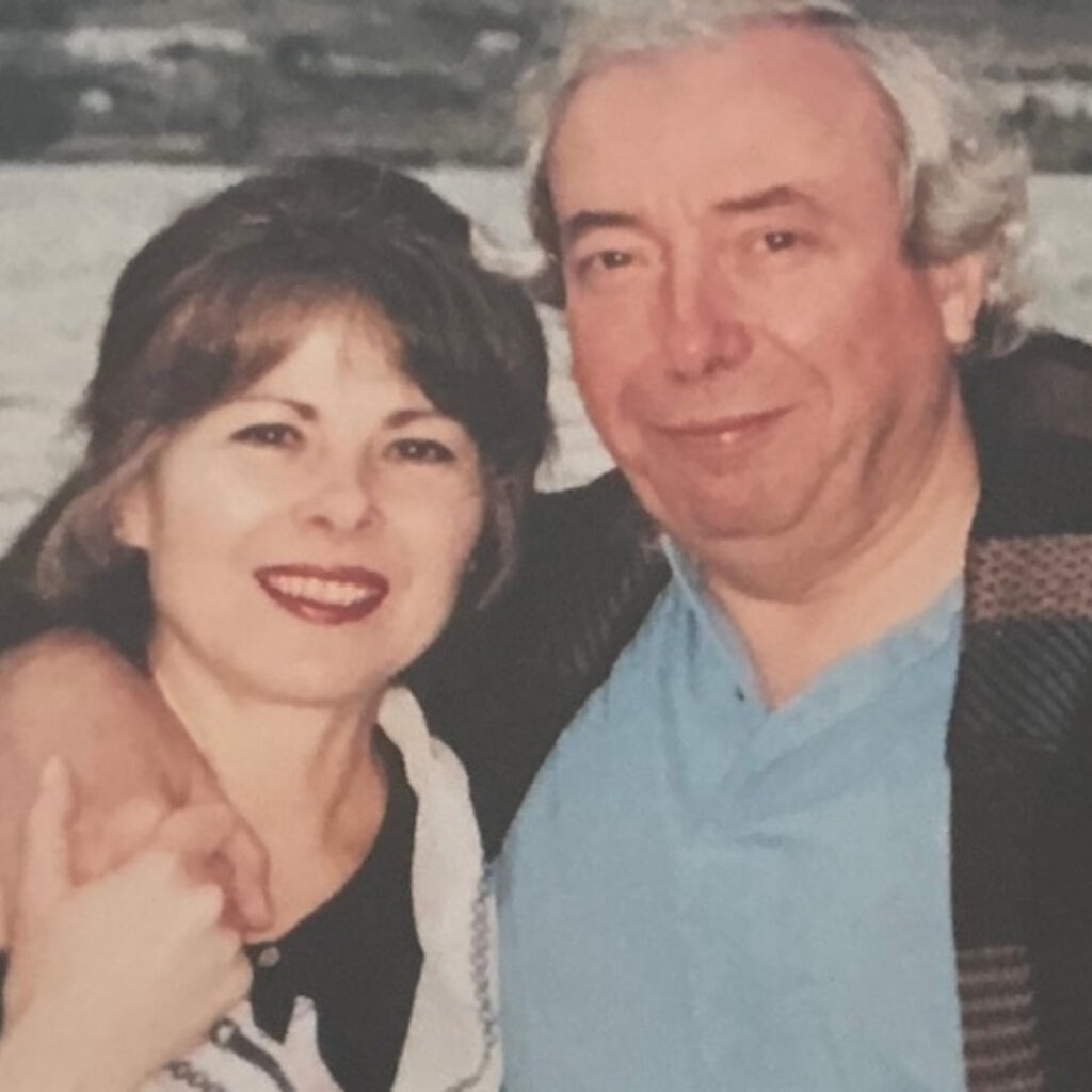 Alexis Ramage and her husband Hunter - debut memoir at 75